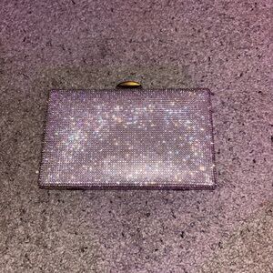 Elegant Silver Clutch Bag